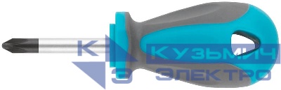 Отвертка CrV сталь прорезиненная ручка PH2х38мм MOS 53700М