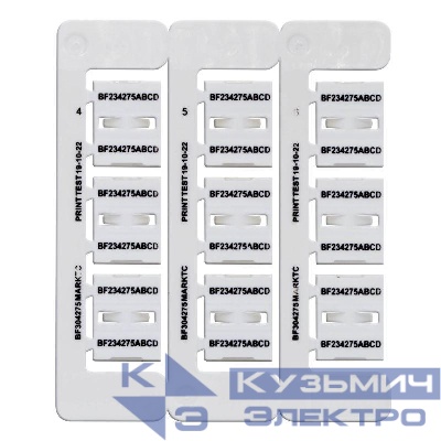 Маркировка бабочка Dкаб=4.2-7.5мм L=23мм (уп.180шт) DKC BF234275