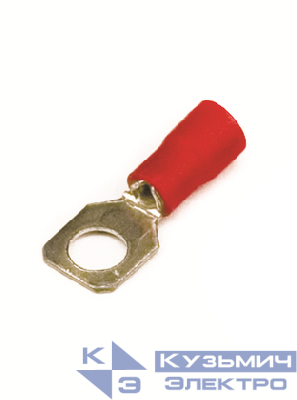 Наконечник кольц. изол. 0.25-1.5кв.мм отв. d5.2мм кр. (уп.100шт) DKC 2A5P