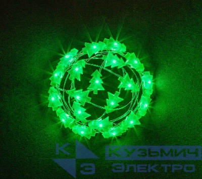 Гирлянда светодиодная "Зеленые елочки" 14 050 NGF-DM002-20G-2AA Navigator 14050
