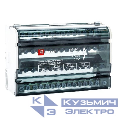 Шина нулевая в корпусе 4х15 EKF sn0-4x15