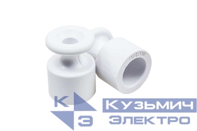 Изолятор ОП пластик бел. (уп.100шт) Bironi B1-551-21-100