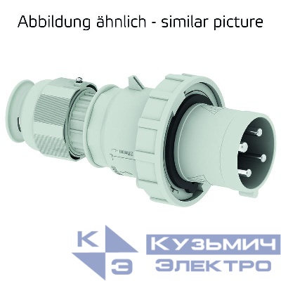 Вилка 63А 3п 3ч 250В IP67 Bals 21177