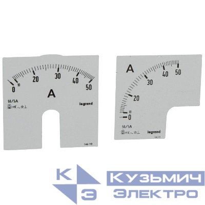 Шкала к амперметру 0-50А Leg 014610