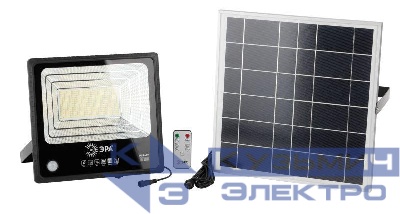 Прожектор светодиодный 150Вт 5000К 1500лм IP65 уличный с датчиком движения солнечная батарея ПДУ Эра Б0049548