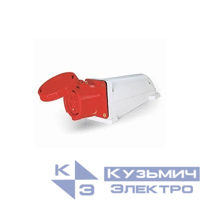 Розетка стационарная ОП PPC 135 63А 5п 3Р+РЕ+N 380В IP67 Pro JazzWay 5072794