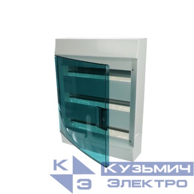 Бокс настенный Mistral41 54М прозрачная дверь, +PE+N (12 клемм), 292х257х120мм ABB 1SPE007717F1021