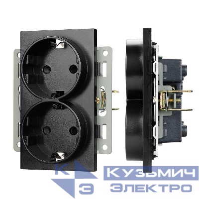 Механизм электрической розетки SCT-MEUD-PL-BK (250В 16А) Arlight 043765