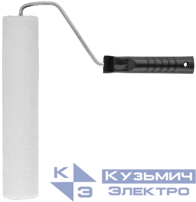 Валик 300мм с ручкой велюр. КУРС 02575