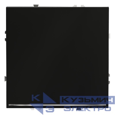 Переключатель проходной 1-кл. СП S70 10А с подсветкой механизм черн. матов. Voltum VLS010408