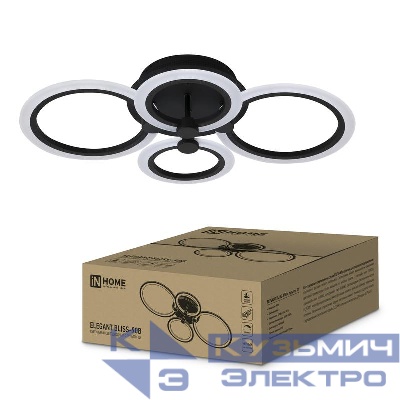 Светильник светодиодный ELEGANT BLISS-90В 90Вт 3000-4000-6500К 7000лм 230В 610х400х130мм с пультом ДУ IN HOME 4690612035451