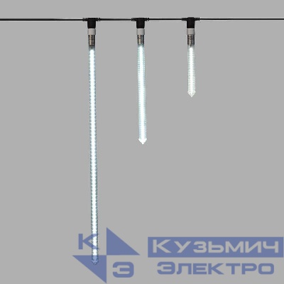 Гирлянда светодиодная "Сосулька" 0.5м 96LED бел. 6Вт IP65 E27 230В Neon-Night 256-162