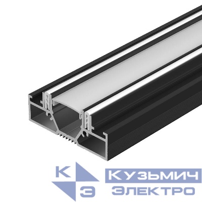 Профиль STRETCH-20-CEIL-D-CENTER-2000 BLACK L2000 алюм. Arlight 042946