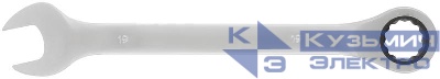 Ключ комбинированный трещоточный CrV реверсивный механизм 19мм FIT 63469