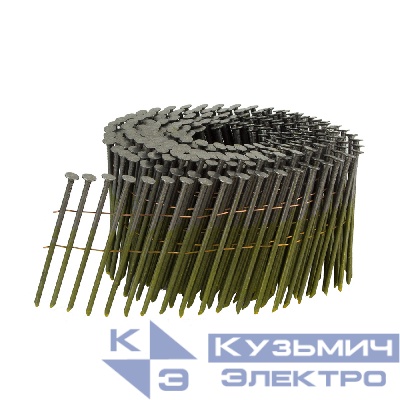 Барабанные гвозди по дереву тип CNW 31/80 BKSCH (винт.накат., 3600 шт/уп)