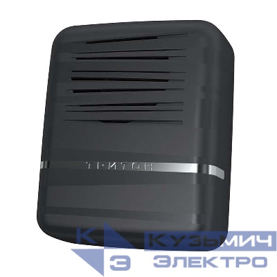 Звонок проводной Элегия электрон. гонг 220В 80-90дБА черн./серебр. МОНОМАХ ЭС-04