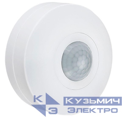 Детектор движения ДД 025 1200Вт 360град. 6М IP20 бел. IEK LDD11-025-1200-001