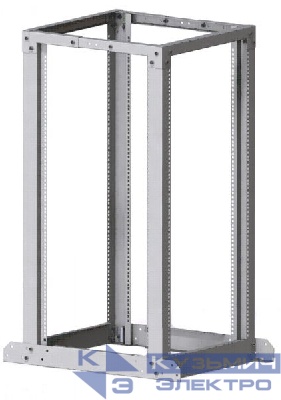 Стойка 24U двухрамная, (600x400-750x1250), раздвижная, серая, Netko "М" (упакована в 1 коробку)