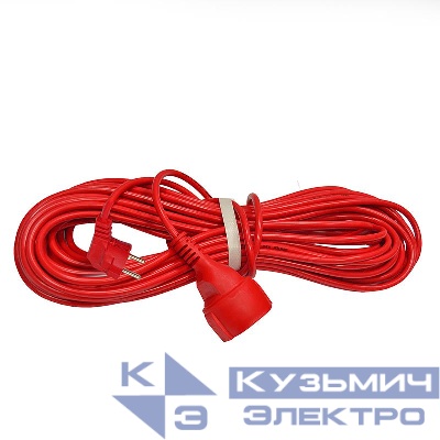 Удлинитель-шнур 1х20м с заземл. 16А IP20 3.5кВт ПВС 3х1.5 DOMTOK 2497