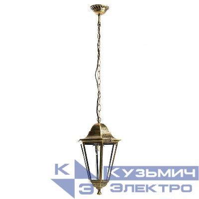 Светильник 6205/PL6205 100Вт E27 230В садово-парковый на цепочке 500мм черн. зол. FERON 11143