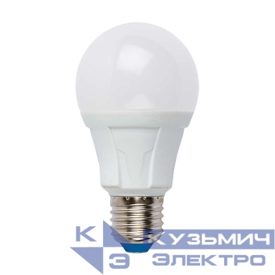 Лампа светодиодная LED-A60 12W/WW/E27/FR PLP01WH Яркая 12Вт грушевидная матовая 3000К тепл. бел. E27 (упак. картон) Uniel UL-00001526