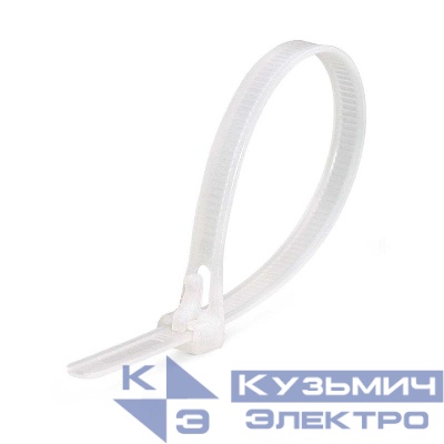 Хомут кабельный КСР 7.5х200 нейл. бел. (уп.100шт) Fortisflex 56183