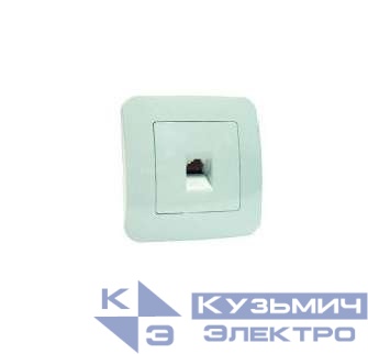 Розетка телефонная СП Lillium N TF евро стандарт крем. Makel 55214