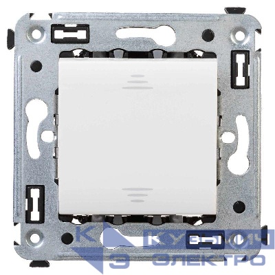 Выключатель 1-кл. 2мод. СП Avanti "Белое облако" 16А IP20 бел. DKC 4400103