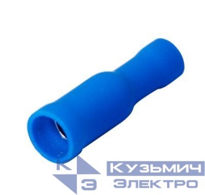 Разъем штекерный изолир. (гнездо d4мм) 1.5-2.5кв.мм (VF2-156А) син. REXANT 08-0221