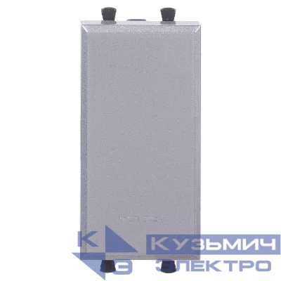 Выключатель модульный 1-кл. 1мод. Avanti "Закаленная сталь" 16А сер. DKC 4404101