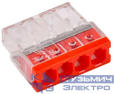 Клемма строительно-монтажная СМК 772-204 IEK UKZ30-204-001