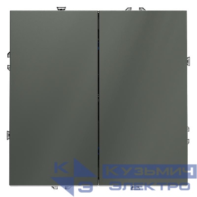 Выключатель 2-кл. СП S70 10А механизм титан Voltum VLS020106