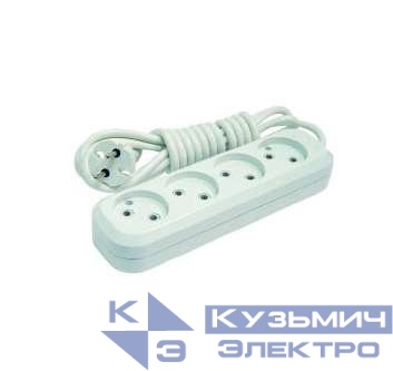 Удлинитель 4х3м без заземл. 10А IP20 Makel MGP143