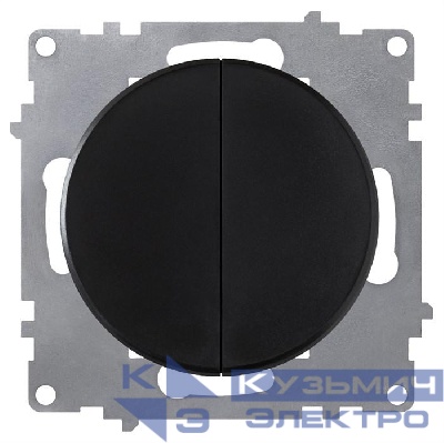 Выключатель 2-кл. СП Florence 10А IP20 механизм черн. (1E31501303) OneKeyElectro 2172822