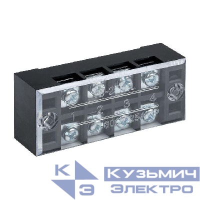 Терминал клеммный TB-2504 до 2.5кв.мм 25А 4 клеммные пары EKF tb-2504