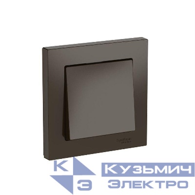 Выключатель 1-кл. AtlasDesign (сх. 1) 10AX быстрозажим. клем. в сборе мокко SE ATN000612S