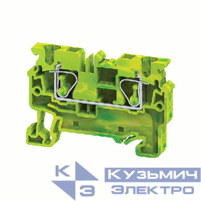Клемма заземляющая пружинная OptiClip CXG-4-PE-(0.2-4) КЭАЗ 289760