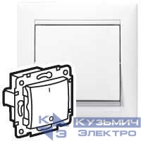 Переключатель 1-кл. 3п СП Valena 10А IP31 400В для люминисц. ламп механизм бел. IEK 774403