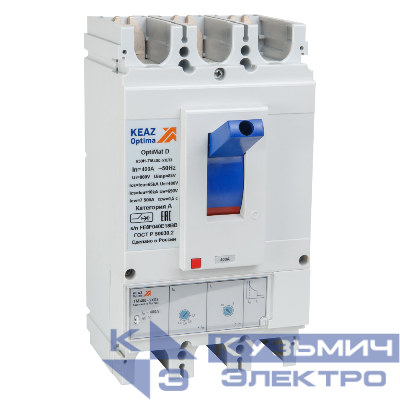 Выключатель автоматический OptiMat D630N TM400 УХЛ3 КЭАЗ 291466