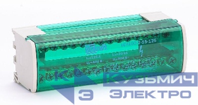 Кросс-модуль ШН-103 на DIN-рейку 2х15 групп 125А DEKraft 32016DEK