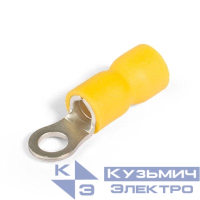 Наконечник кабельный кольцевой изолированный НКИ 6.0-4 EasyFix КВТ 90895