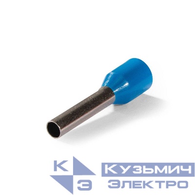 Наконечник штыревой втулочный изолированный НШВИ 2.5-12 ЕВРО син. КВТ 103203