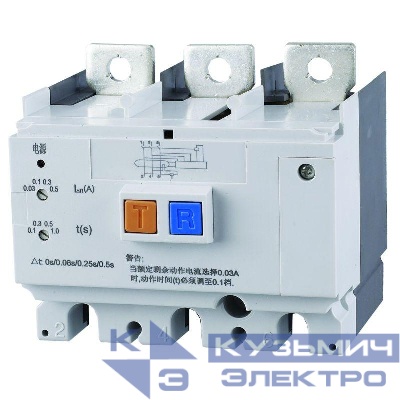 Выключатель автоматический дифференциального тока 3п NM8NL-630 3P A RCD1 CHINT 449993