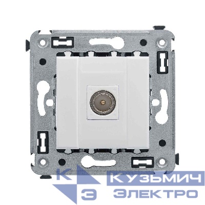 Розетка телевизионная одиночная TV СП Avanti "Белое облако" DKC 4400503