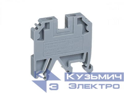 Зажим наборный ЗН-101 24А 2.5кв.мм сер. DEKraft 32420DEK