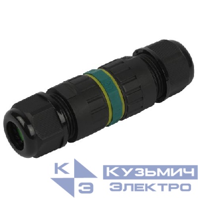 Коннектор кабельный прямой 3-Pin 0.5-2.5кв.мм IP68 безвинтовой NO-224-673 Эра Б0068045