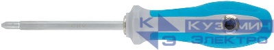 Отвертка с переставным жалом комбинированная прямая и Т-образ. прорезиненная ручка 6х120мм PH2/SL6 MOS 56228М
