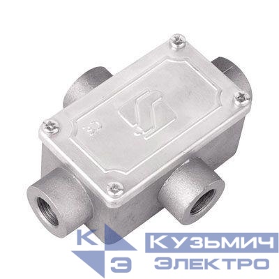 Коробка ответвительная 118х83х42мм 4 ввода М20х1.5 IP55 алюм. DKC 6430-20
