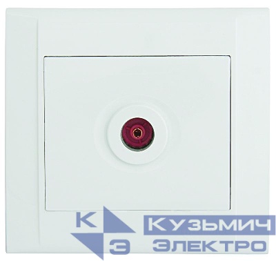 Розетка телевизионная проходная Defne бел. Makel 42001007