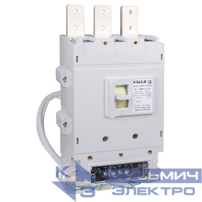 Выключатель автоматический 3п 400А 55кА ВА55-41-344716 УХЛ3 690В AC НР=230В AC/220В DC КЭАЗ 252947